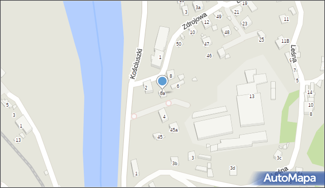 Piwniczna-Zdrój, Zdrojowa, 6a, mapa Piwniczna-Zdrój