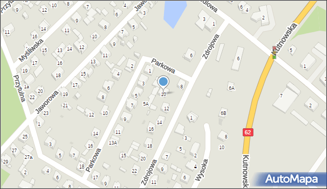 Płock, Zdrojowa, 10, mapa Płock