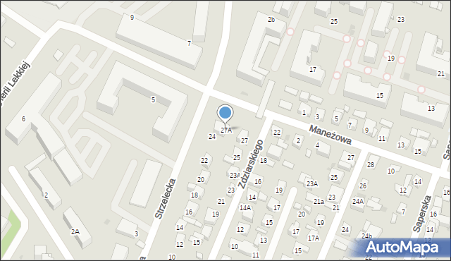 Płock, Zdziarskiego Bolesława, 27A, mapa Płock