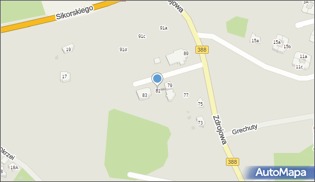 Polanica-Zdrój, Zdrojowa, 81, mapa Polanica-Zdrój