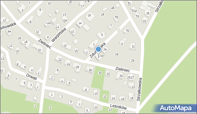 Poznań, Zdunowska, 2, mapa Poznania