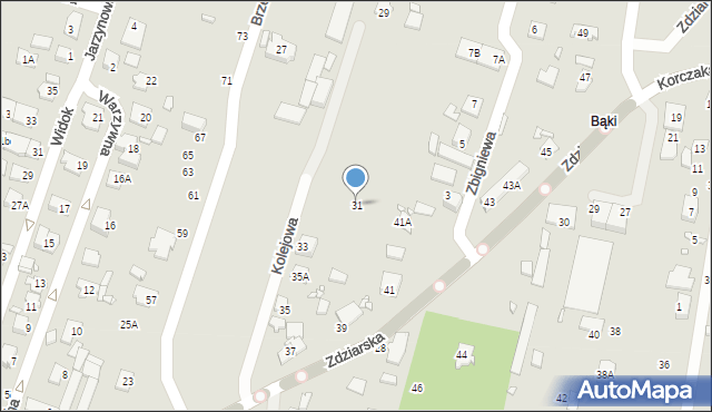 Pruszków, Zdziarska, 31, mapa Pruszków