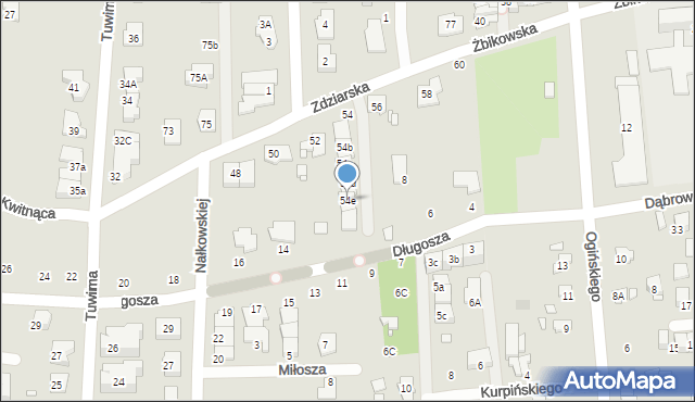 Pruszków, Zdziarska, 54e, mapa Pruszków