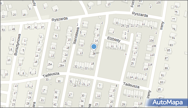 Pruszków, Zdzisława, 26, mapa Pruszków