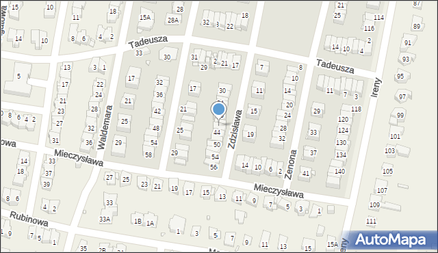 Pruszków, Zdzisława, 42, mapa Pruszków