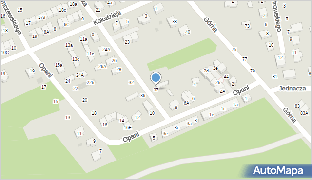 Puławy, Zdebika Jana, 37, mapa Puław