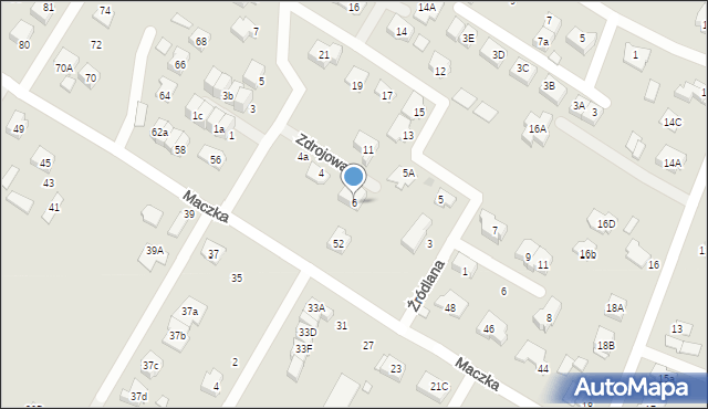 Radzymin, Zdrojowa, 6, mapa Radzymin