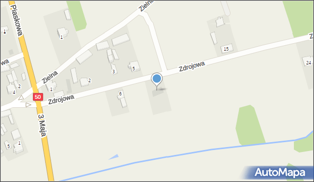 Rudzienko, Zdrojowa, 10, mapa Rudzienko