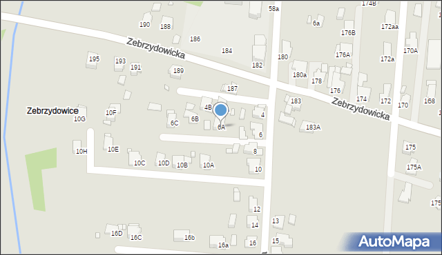 Rybnik, Zdrzałka Ludwika, 6A, mapa Rybnika