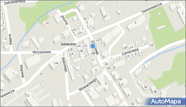 Świeradów-Zdrój, Zdrojowa, 19a, mapa Świeradów-Zdrój