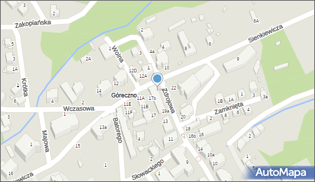 Świeradów-Zdrój, Zdrojowa, 19g, mapa Świeradów-Zdrój