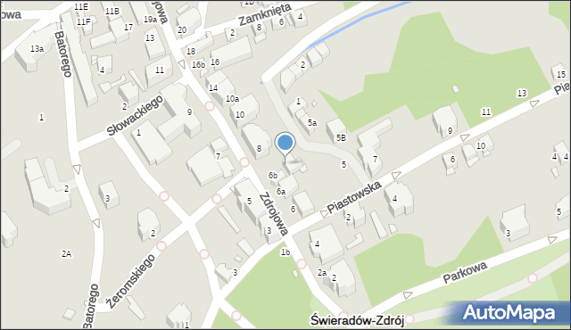 Świeradów-Zdrój, Zdrojowa, 6c, mapa Świeradów-Zdrój