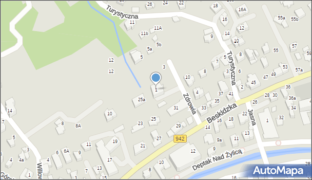 Szczyrk, Zdrowia, 1, mapa Szczyrk