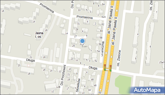 Tarnów, Zdrowa, 8, mapa Tarnów