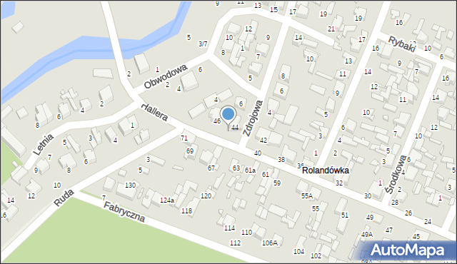Tomaszów Mazowiecki, Zdrojowa, 1, mapa Tomaszów Mazowiecki