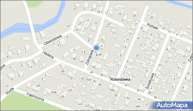 Tomaszów Mazowiecki, Zdrojowa, 4, mapa Tomaszów Mazowiecki