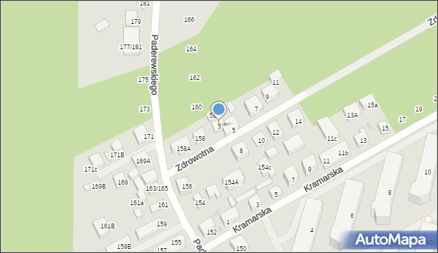 Warszawa, Zdrowotna, 3, mapa Warszawy