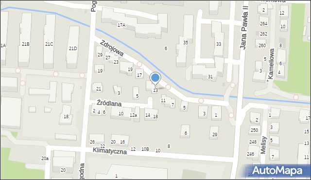 Warszawa, Zdrojowa, 13, mapa Warszawy