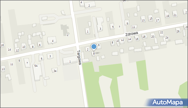 Własna, Zdrowa, 4, mapa Własna