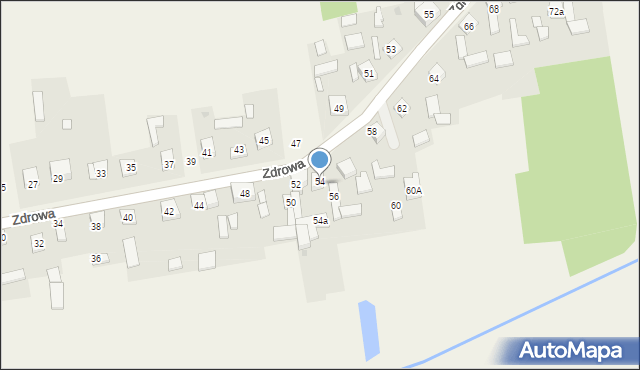 Własna, Zdrowa, 54, mapa Własna