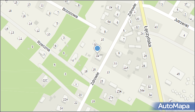 Włodzimierzów, Zdrowie, 14, mapa Włodzimierzów