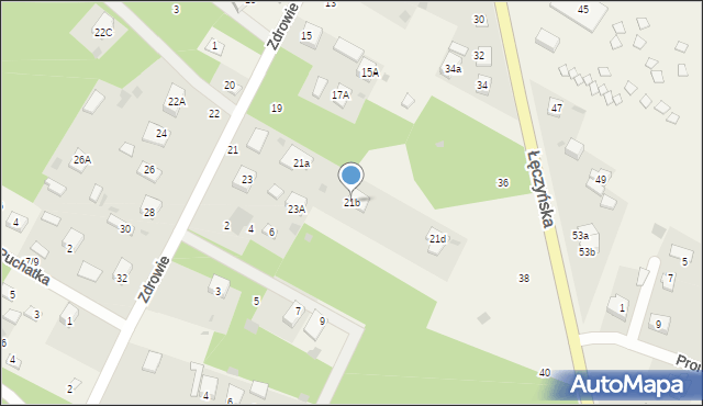 Włodzimierzów, Zdrowie, 21b, mapa Włodzimierzów