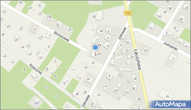 Włodzimierzów, Zdrowie, 8, mapa Włodzimierzów