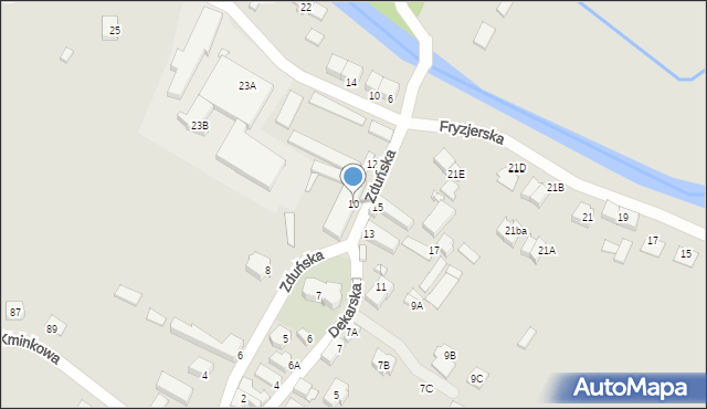 Wrocław, Zduńska, 10, mapa Wrocławia