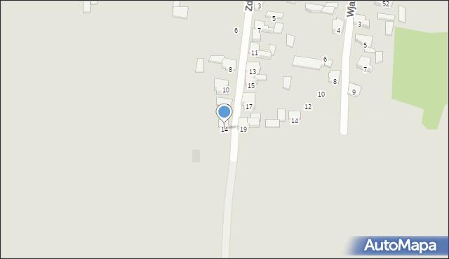 Zawiercie, Zdrowa, 14, mapa Zawiercie