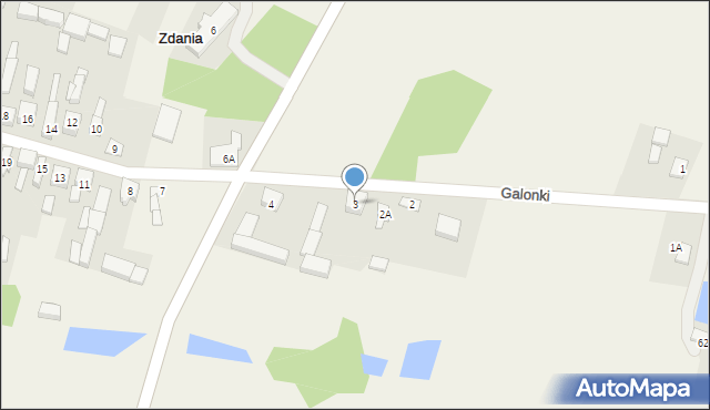 Zdania, Zdania, 3, mapa Zdania