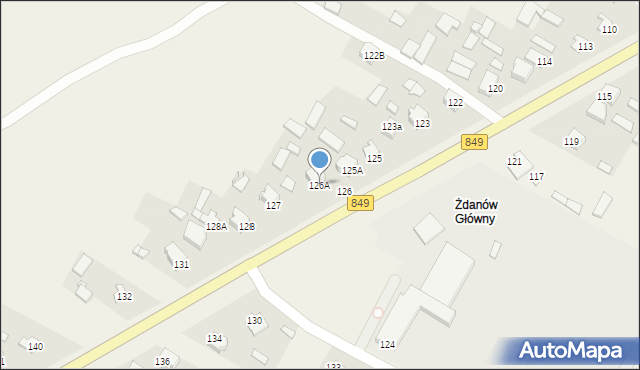 Żdanów, Żdanów, 126A, mapa Żdanów