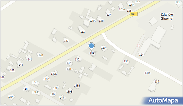 Żdanów, Żdanów, 134, mapa Żdanów