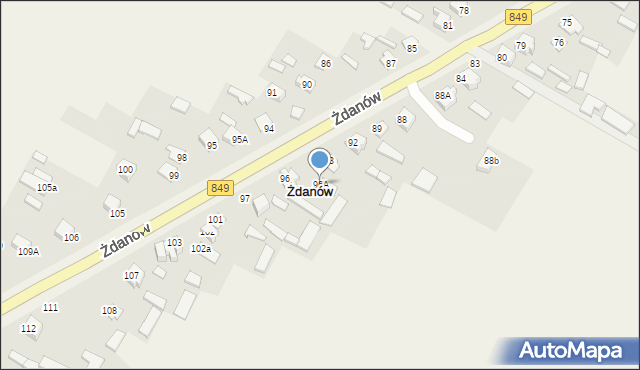 Żdanów, Żdanów, 96A, mapa Żdanów