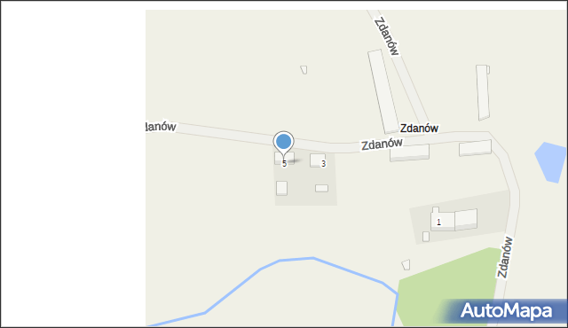 Zdanów, Zdanów, 5, mapa Zdanów