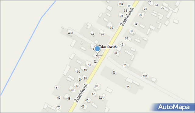 Żdanówek, Żdanówek, 51, mapa Żdanówek