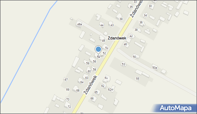 Żdanówek, Żdanówek, 54, mapa Żdanówek