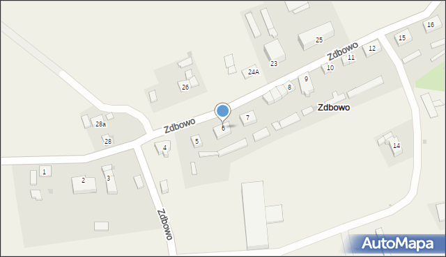 Zdbowo, Zdbowo, 6, mapa Zdbowo