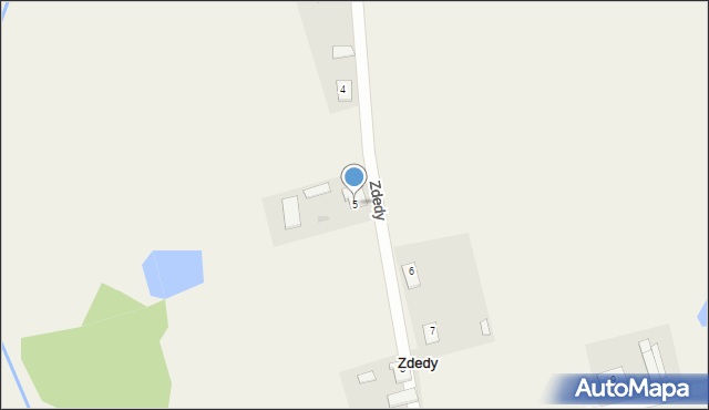 Zdedy, Zdedy, 5, mapa Zdedy