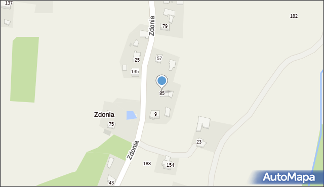 Zdonia, Zdonia, 85, mapa Zdonia
