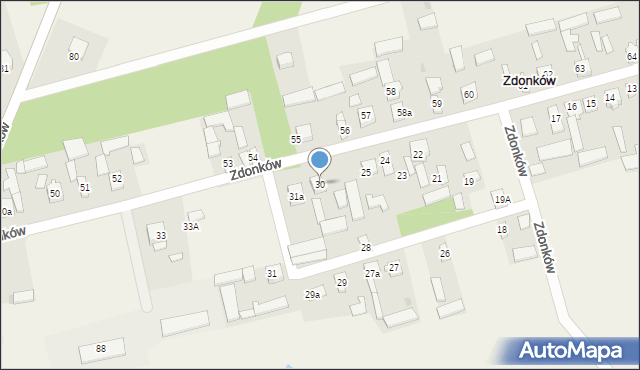 Zdonków, Zdonków, 30, mapa Zdonków