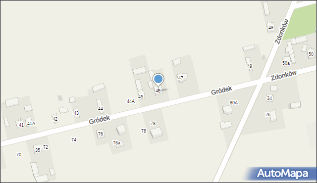 Zdonków, Zdonków, 46, mapa Zdonków