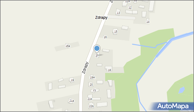 Zdrapy, Zdrapy, 17, mapa Zdrapy