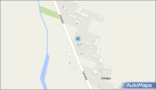 Zdrapy, Zdrapy, 12, mapa Zdrapy