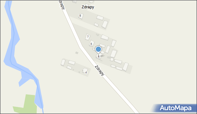 Zdrapy, Zdrapy, 5, mapa Zdrapy