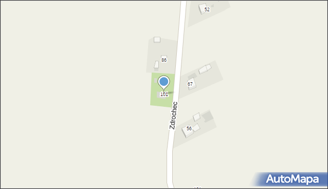 Zdrochec, Zdrochec, 101, mapa Zdrochec