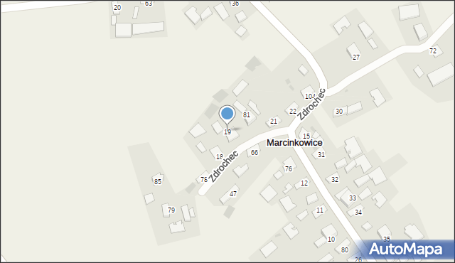 Zdrochec, Zdrochec, 19, mapa Zdrochec