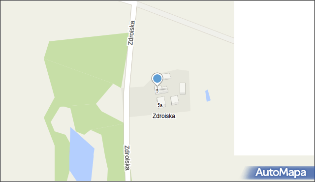 Zdroiska, Zdroiska, 5, mapa Zdroiska