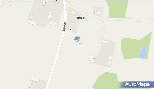 Zdrojki, Zdrojki, 5, mapa Zdrojki