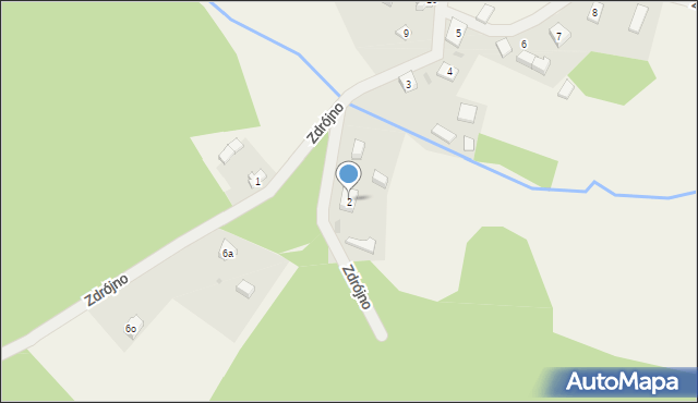 Zdrójno, Zdrójno, 2, mapa Zdrójno