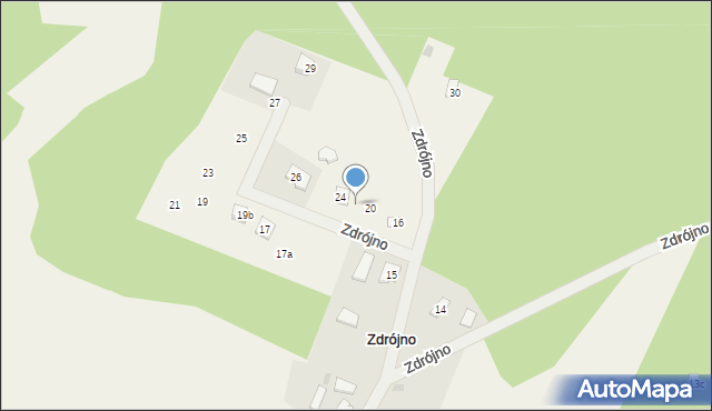 Zdrójno, Zdrójno, 22, mapa Zdrójno